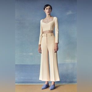 Emilia Wickstead Jana Belted Pants and matching top US4/ UK8 brand new with tags